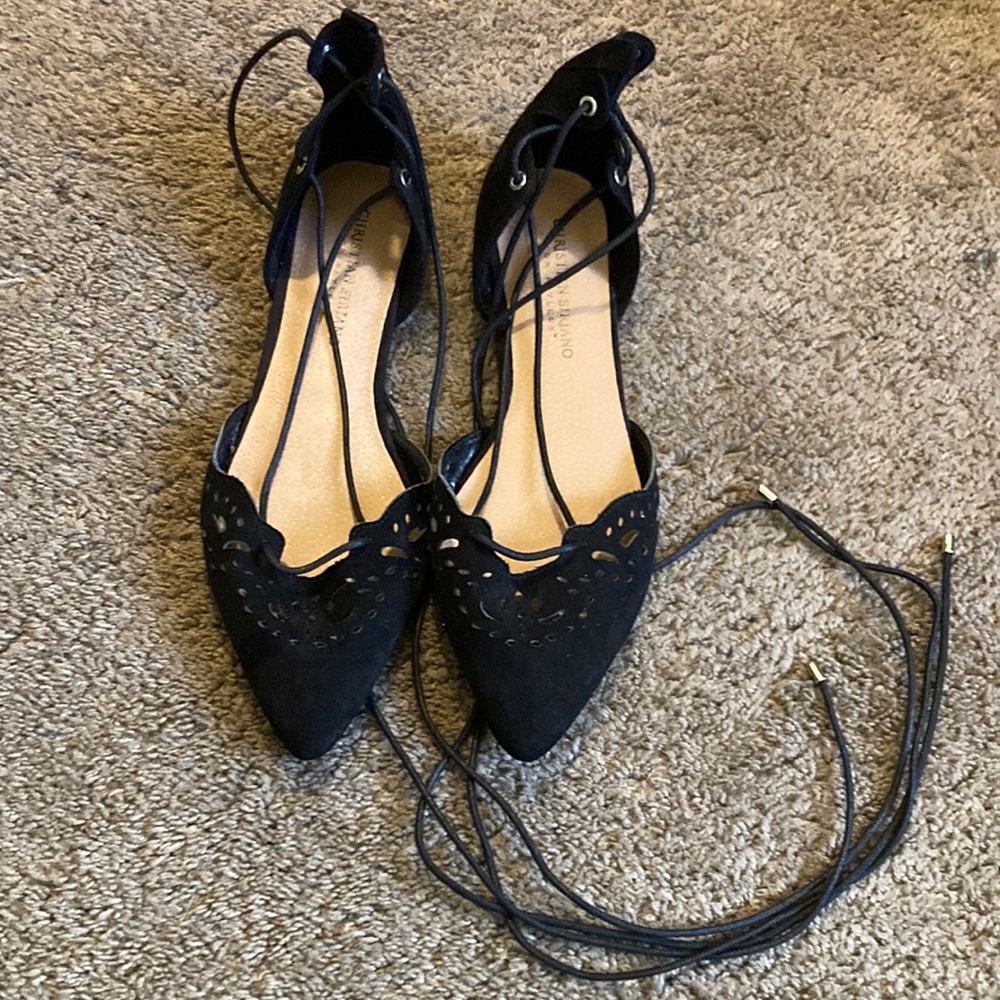 Black Lace up sandals🖤
